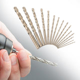 Maxbell Maxbell 13Pcs Cobalt Drill Bit Set 1/16 to 1/4 Car Cast Iron Garage Twist Drill Bit