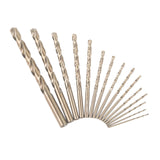 Maxbell Maxbell 13Pcs Cobalt Drill Bit Set 1/16 to 1/4 Car Cast Iron Garage Twist Drill Bit
