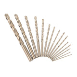Maxbell Maxbell 13Pcs Cobalt Drill Bit Set 1/16 to 1/4 Car Cast Iron Garage Twist Drill Bit