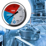 Maxbell BBQ Thermometer Gauge Round Cooking Temperature Gauge for Outdoor Grill Oven BX50