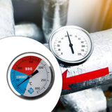 Maxbell BBQ Thermometer Gauge Round Cooking Temperature Gauge for Outdoor Grill Oven BX50