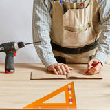 Maxbell Maxbell 2 in 1 Triangle Ruler Measuring Layout Tool for Industrial Workshop Drilling 320mmx320mm