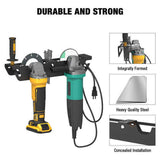 Maxbell Maxbell Angle Grinder Holder 2 Bay Angle Grinder Storage Rack for Polishers Wrenches
