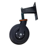 Maxbell Spring Loaded Gate Caster Heavy Duty Gate Wheel for Metal Gates Wooden Gates Black