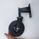 Maxbell Spring Loaded Gate Caster Heavy Duty Gate Wheel for Metal Gates Wooden Gates Black