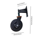 Maxbell Spring Loaded Gate Caster Heavy Duty Gate Wheel for Metal Gates Wooden Gates Black