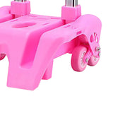 Maxbell Maxbell Backpack Trolley Portable Aluminum Alloy Hand Cart for Travel Office Camping Pink