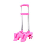 Maxbell Maxbell Backpack Trolley Portable Aluminum Alloy Hand Cart for Travel Office Camping Pink
