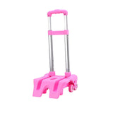 Maxbell Maxbell Backpack Trolley Portable Aluminum Alloy Hand Cart for Travel Office Camping Pink