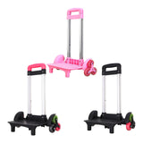 Maxbell Maxbell Backpack Trolley 6 Wheels Luggage Cart for Backpack Personal Travel Children Red