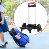 Maxbell Maxbell Backpack Trolley 6 Wheels Luggage Cart for Backpack Personal Travel Children Red