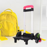 Maxbell Maxbell Backpack Trolley 6 Wheels Luggage Cart for Backpack Personal Travel Children Red