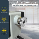 Maxbell Woodworking Machine Replaces Screw Mounting Holes Wood Lathe Faceplate Chuck 2inch