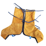 Maxbell PU Leather Welding Shoe Covers High Temperature for Workshop Workers Welding