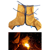 Maxbell PU Leather Welding Shoe Covers High Temperature for Workshop Workers Welding