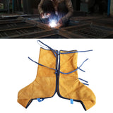 Maxbell PU Leather Welding Shoe Covers High Temperature for Workshop Workers Welding