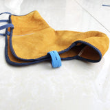 Maxbell PU Leather Welding Shoe Covers High Temperature for Workshop Workers Welding