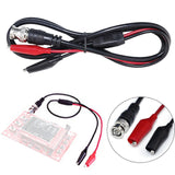 Oscilloscope Probe Leads Wire BNC Q9 to Double Alligator Clip Test Cable Length 50cm