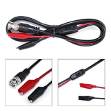 Oscilloscope Probe Leads Wire BNC Q9 to Double Alligator Clip Test Cable Length 50cm