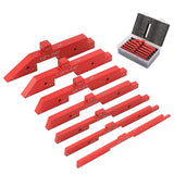 Maxbell 7Pieces Setup Blocks Height Gauge Set Multipurpose for Handymen Gauge Blocks Red