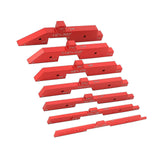 Maxbell 7Pieces Setup Blocks Height Gauge Set Multipurpose for Handymen Gauge Blocks Red