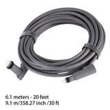 Maxbell Antenna Cable Grey Extension Cable for Rectangular Satellite V2 Gen 2 Router 20 ft