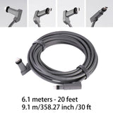 Maxbell Antenna Cable Grey Extension Cable for Rectangular Satellite V2 Gen 2 Router 20 ft