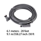 Maxbell Antenna Cable Grey Extension Cable for Rectangular Satellite V2 Gen 2 Router 20 ft