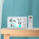 Maxbell Weather Station with Clock Professional Display Digital with Backlight White