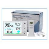 Maxbell Weather Station with Clock Professional Display Digital with Backlight White