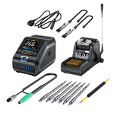 Maxbell Digital Soldering Station Digital Display for Chip Repairs PCB Manufacturing 6 Tips