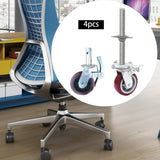 Maxbell 4 Pieces 15cm Scaffold Wheels Casters Wear Resistant Versatile 360° Rotation