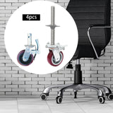 Maxbell 4 Pieces 15cm Scaffold Wheels Casters Wear Resistant Versatile 360° Rotation