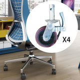 Maxbell 4 Pieces 15cm Scaffold Wheels Casters Wear Resistant Versatile 360° Rotation