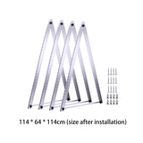 Maxbell 4Pcs 45inch Solar Panel Mounting Brackets Kit Sturdy with Foldable Tilt Legs