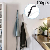 Maxbell 100 Pieces Mini L Shaped Right Angle Screw Hooks Multifunctional Medal Hooks M2.8x35mm