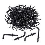 Maxbell 100 Pieces Mini L Shaped Right Angle Screw Hooks Multifunctional Medal Hooks M3.4x40mm