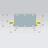 Maxbell 10M-6GHz RF Amplifier Aluminum Alloy Professional Low Noise Amplifier Module 10dB