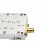 Maxbell 10M-6GHz RF Amplifier Aluminum Alloy Professional Low Noise Amplifier Module 10dB