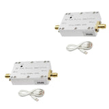 Maxbell 50M-6GHz RF Amplifier for FM Radio Aluminum Alloy Low Noise Amplifier Module 20dB