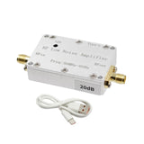 Maxbell 50M-6GHz RF Amplifier for FM Radio Aluminum Alloy Low Noise Amplifier Module 20dB