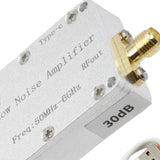 Maxbell 50M-6GHz RF Amplifier for FM Radio Aluminum Alloy Low Noise Amplifier Module 30dB