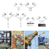 Maxbell Crane Bearing Wheel Parts Crane Bearing Wheel Pulley for Lifts Heavy Objects 40x40 Lifting Circle Type
