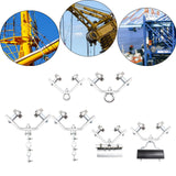 Maxbell Crane Bearing Wheel Parts Crane Bearing Wheel Pulley for Lifts Heavy Objects 40x40 Lifting Circle Type