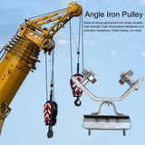 Maxbell Crane Bearing Wheel Parts Crane Bearing Wheel Pulley for Lifts Heavy Objects 40x40 Lifting Circle Type