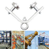Maxbell Crane Bearing Wheel Parts Crane Bearing Wheel Pulley for Lifts Heavy Objects 40x40 Lifting Circle Type