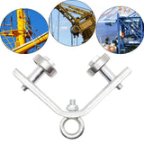 Maxbell Crane Bearing Wheel Parts Crane Bearing Wheel Pulley for Lifts Heavy Objects 40x40 Lifting Circle Type