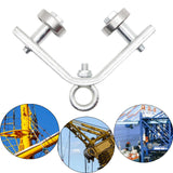 Maxbell Crane Bearing Wheel Parts Crane Bearing Wheel Pulley for Lifts Heavy Objects 40x40 Lifting Circle Type