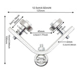 Maxbell Crane Bearing Wheel Parts Crane Bearing Wheel Pulley for Lifts Heavy Objects 40x40 Lifting Circle Type