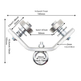 Maxbell Crane Bearing Wheel Parts Crane Bearing Wheel Pulley for Lifts Heavy Objects 50x50 Lifting Circle Type